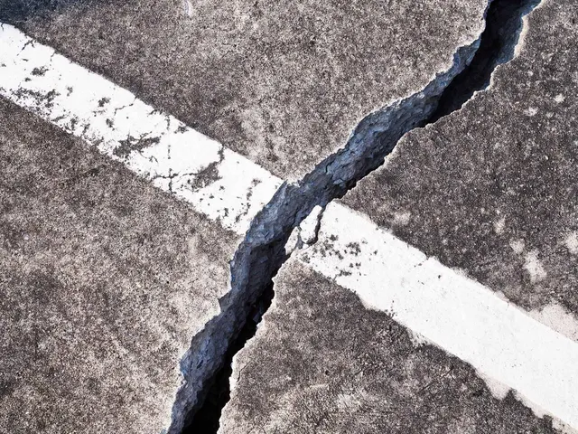 Cracks or damage in concrete surfaces