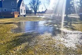 Pooling water near your foundation or driveway